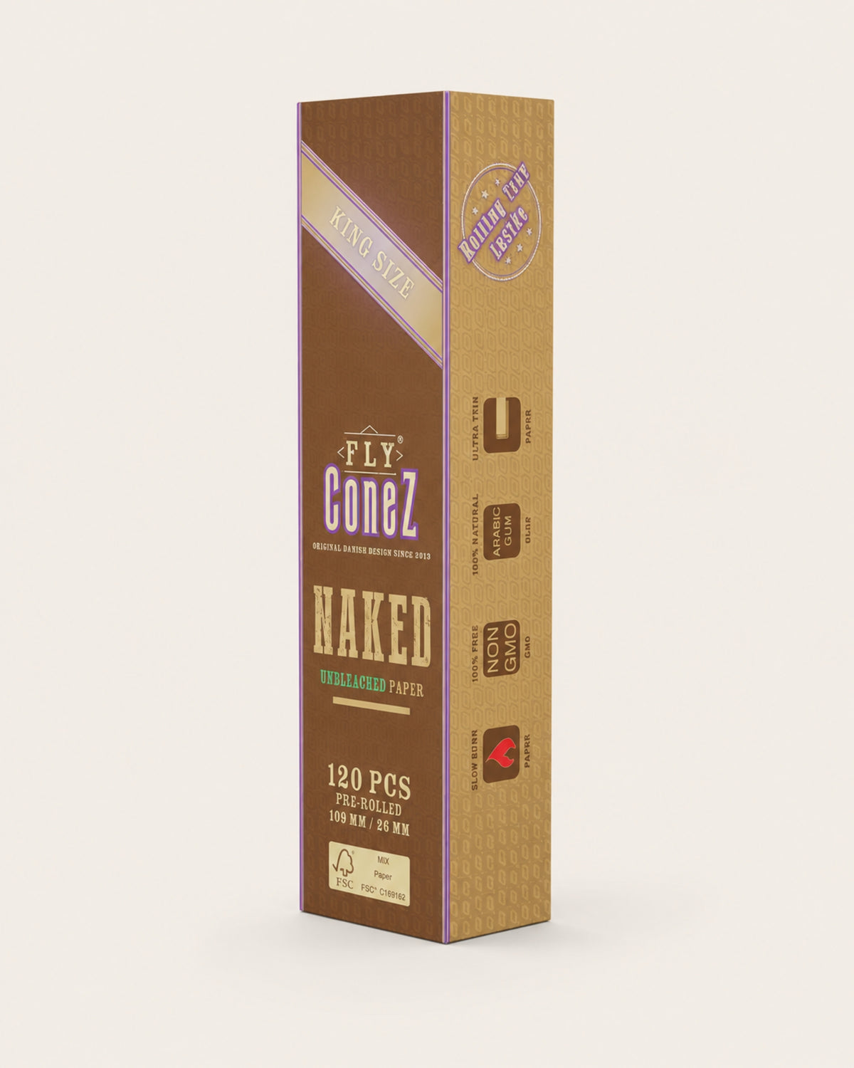 FLY King Size Cones Ubleget 120 stk