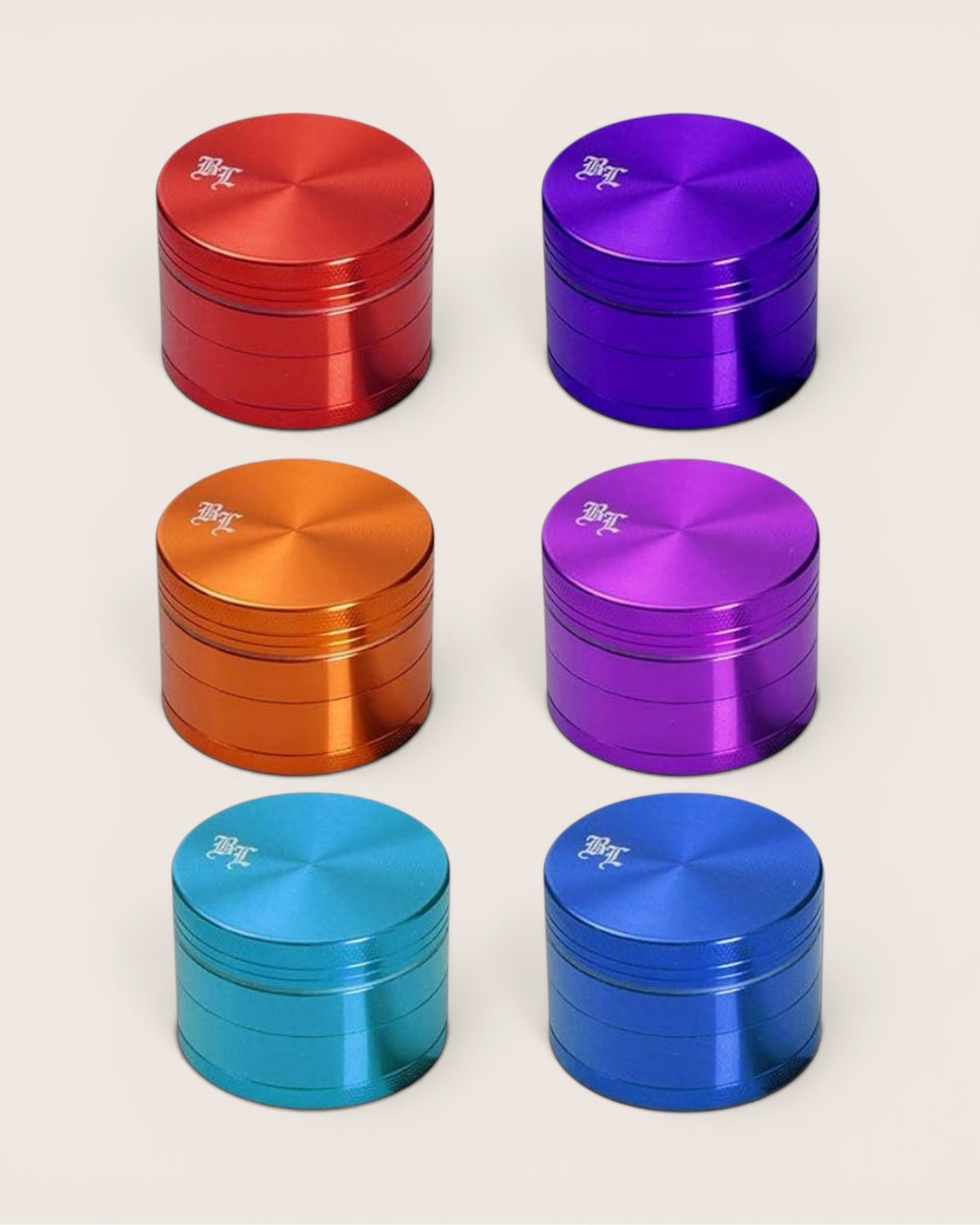 Black Leaf Aluminium Grinder 4-lags