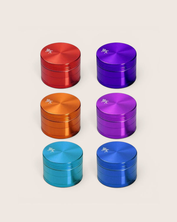 Lille Black Leaf Aluminium Grinder 4-delt
