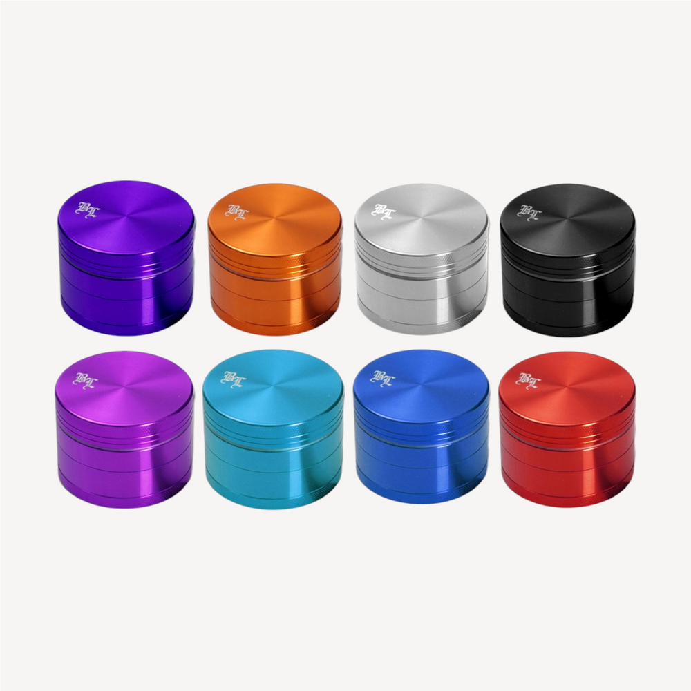 Black Leaf Aluminium Grinder 4-lags