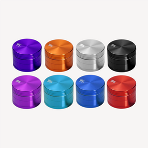 Black Leaf Aluminium Grinder 4-lags