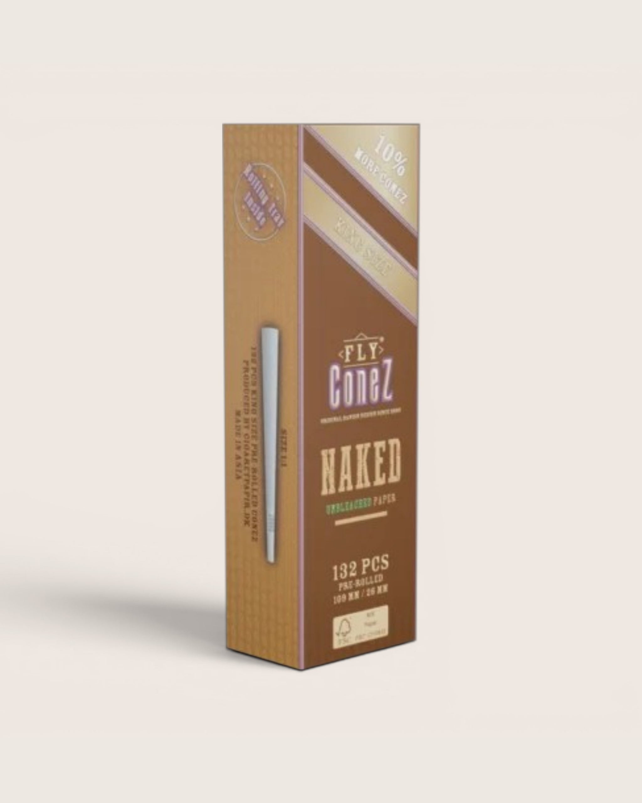 FLY King Size Cones Ubleget 132 stk