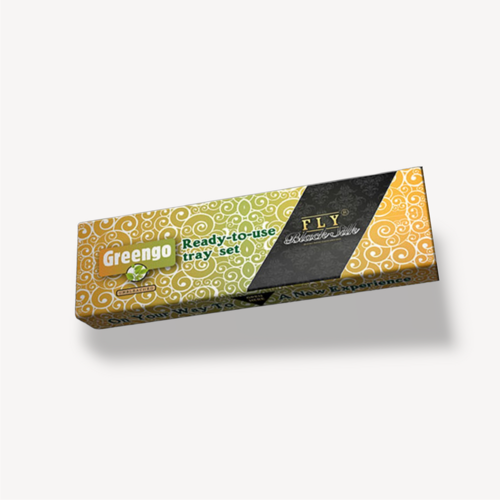 Greengo Black Silk Tray Set King Size
