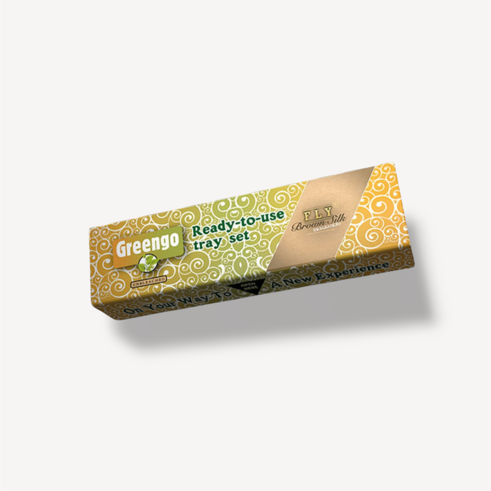 Greengo Brown Silk Tray Set King Size Slim