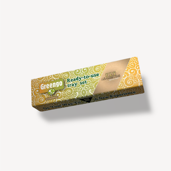 Greengo Brown Silk Tray Set King Size Slim