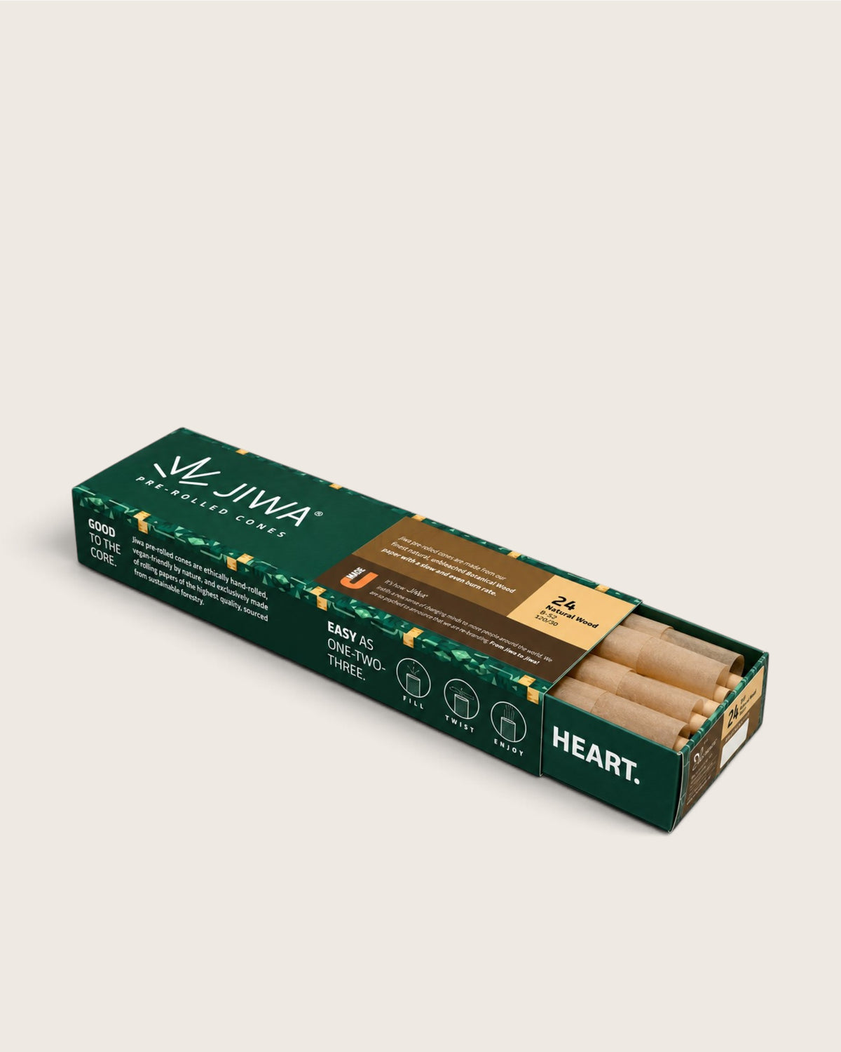 Jiwa Cones XL B52 Brun – 24 stk
