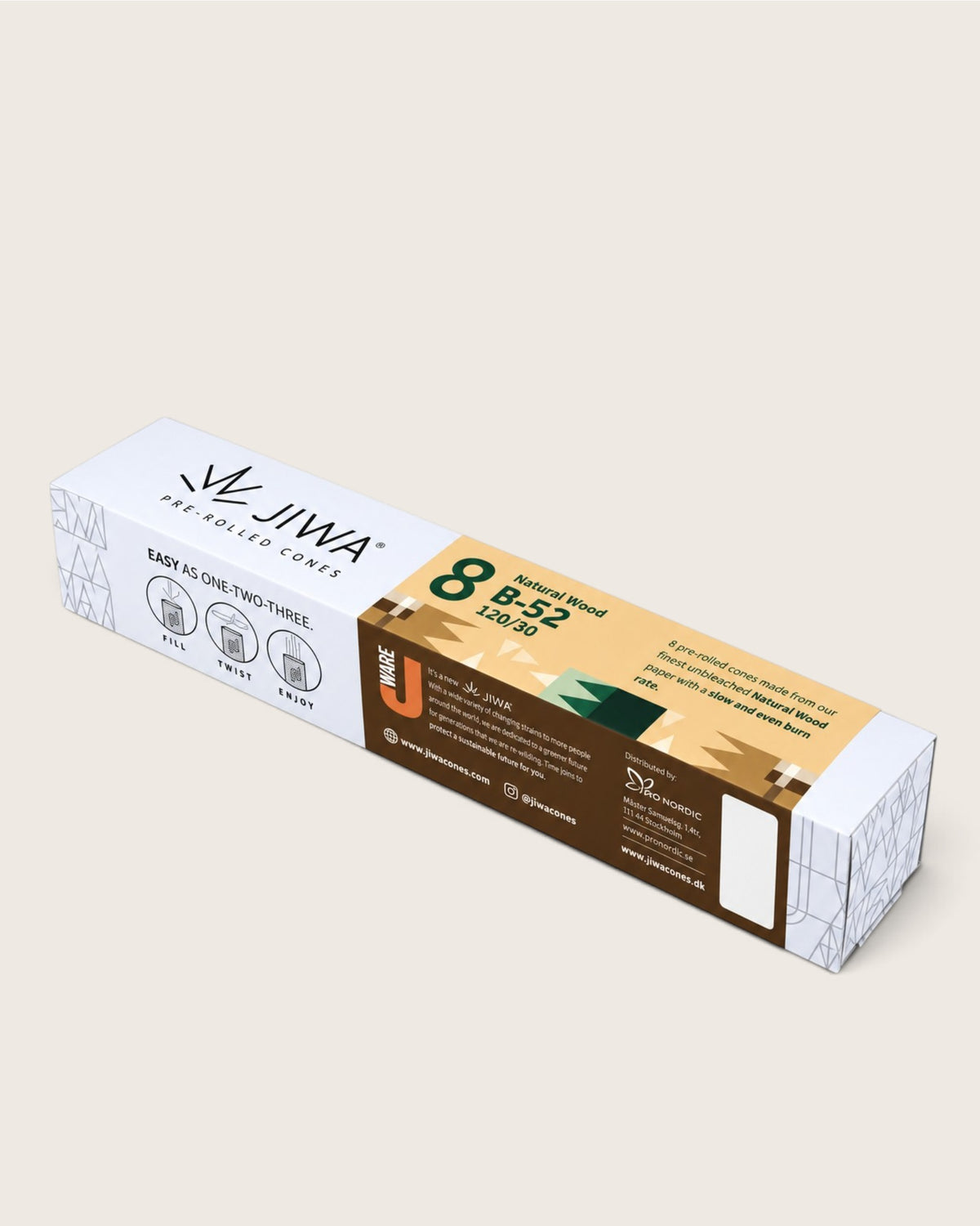 Jiwa Cones XL B52 Brun – 8 stk