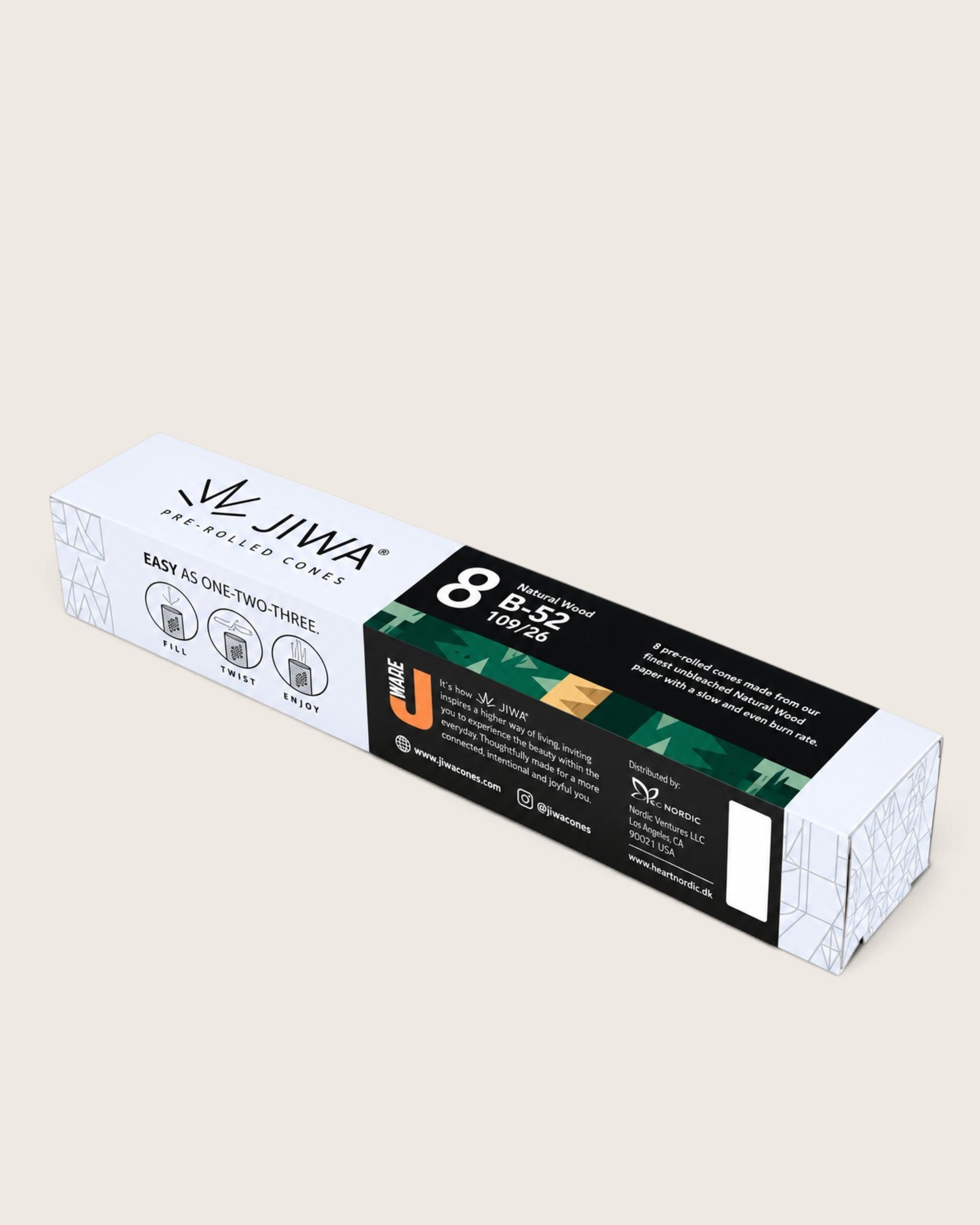 Jiwa Cones XL B52 Hvid – 8 stk