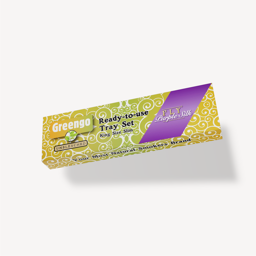 Greengo Purple Silk Tray Set King Size Slim Smokerspack