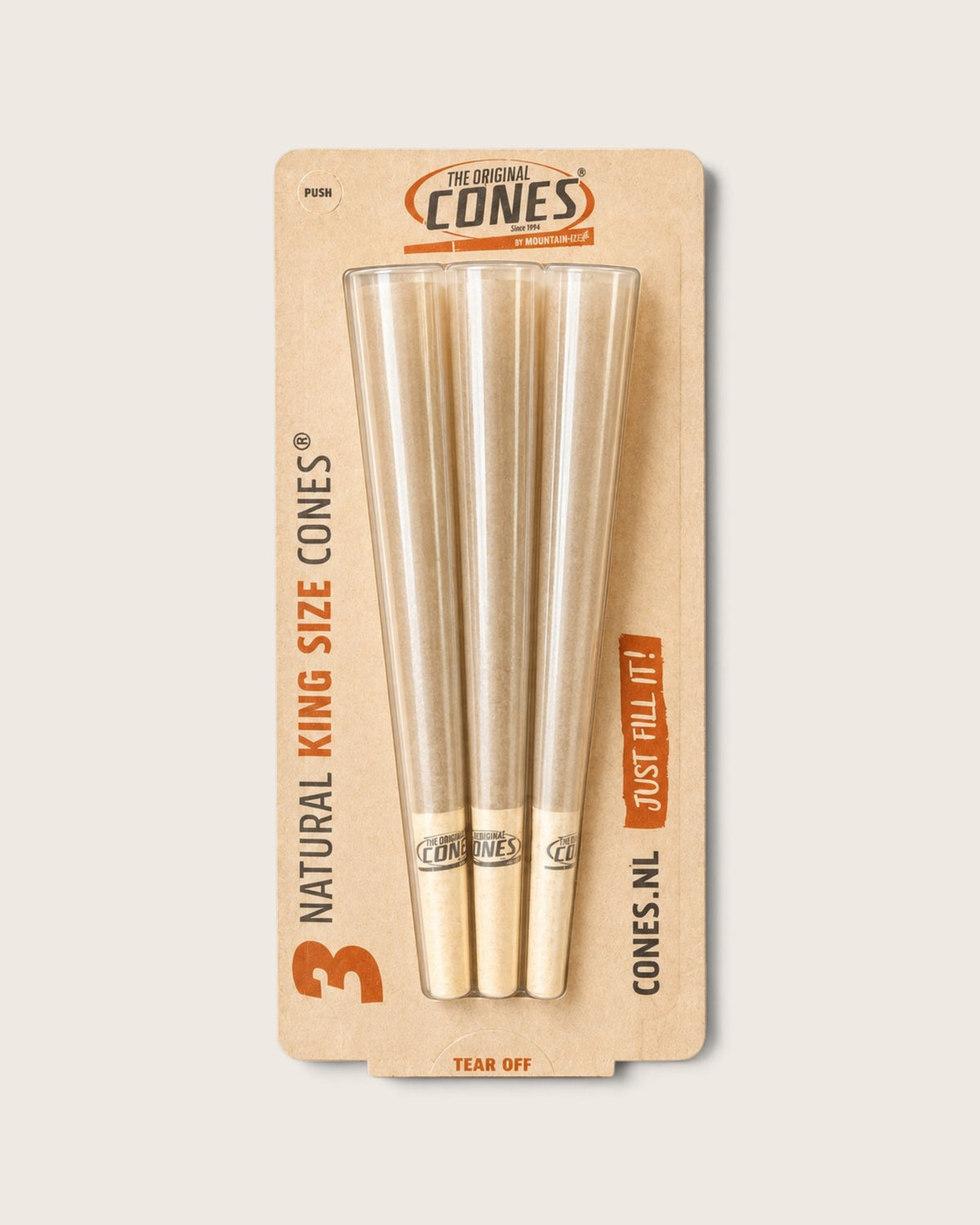Original Cones Natural King Size – 3 stk.